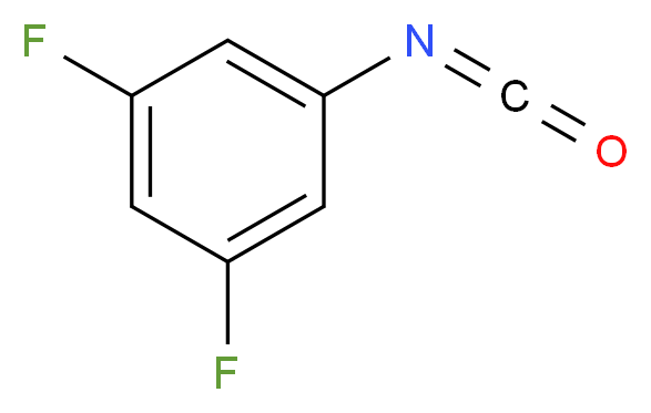 1,3-Difluoro-5-isocyanatobenzene_分子结构_CAS_83594-83-6)