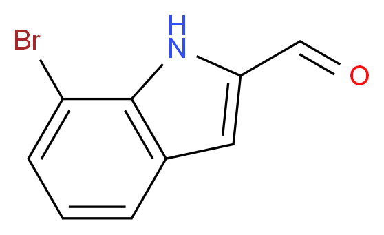 7-Bromo-1H-indole-2-carbaldehyde_分子结构_CAS_53590-66-2)