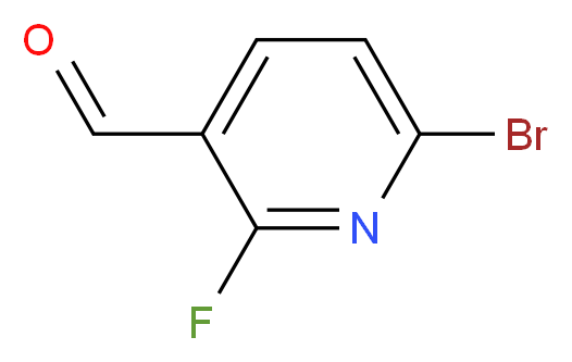 6-bromo-2-fluoropyridine-3-carbaldehyde_分子结构_CAS_1227588-87-5