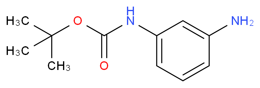 tert-butyl N-(3-aminophenyl)carbamate_分子结构_CAS_68621-88-5