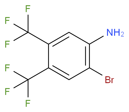 4,5-Bis(trifluoromethyl)-2-bromoaniline_分子结构_CAS_230295-15-5)