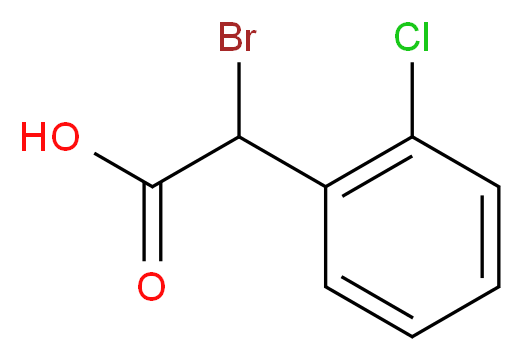 2-bromo-2-(2-chlorophenyl)acetic acid_分子结构_CAS_29270-30-2