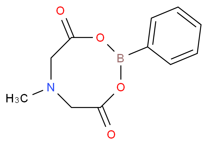 6-methyl-2-phenyl-1,3,6,2-dioxazaborocane-4,8-dione_分子结构_CAS_109737-57-7