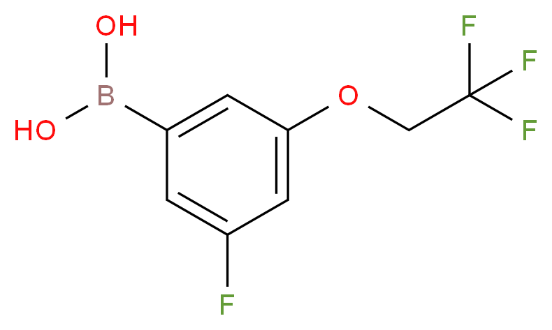 [3-fluoro-5-(2,2,2-trifluoroethoxy)phenyl]boronic acid_分子结构_CAS_850589-55-8
