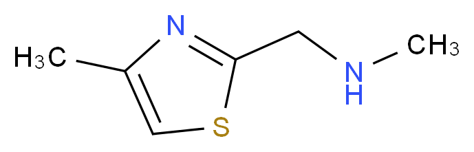 methyl[(4-methyl-1,3-thiazol-2-yl)methyl]amine_分子结构_CAS_)