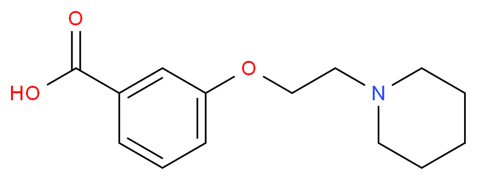 3-(2-Piperidin-1-yl-ethoxy)-benzoic acid_分子结构_CAS_765270-93-7)