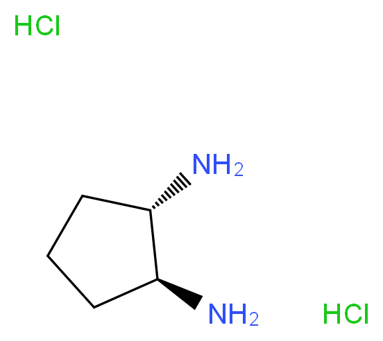 (1S,2S)-cyclopentane-1,2-diamine dihydrochloride_分子结构_CAS_477873-22-6