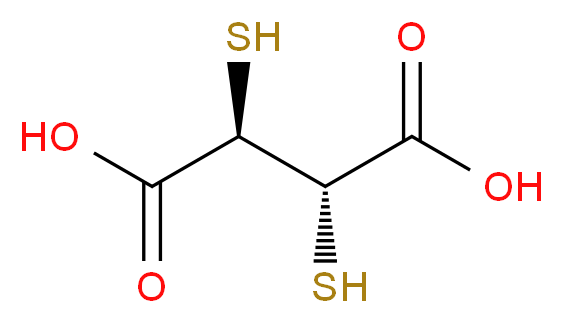 间-2,3-二巯基丁二酸_分子结构_CAS_304-55-2)