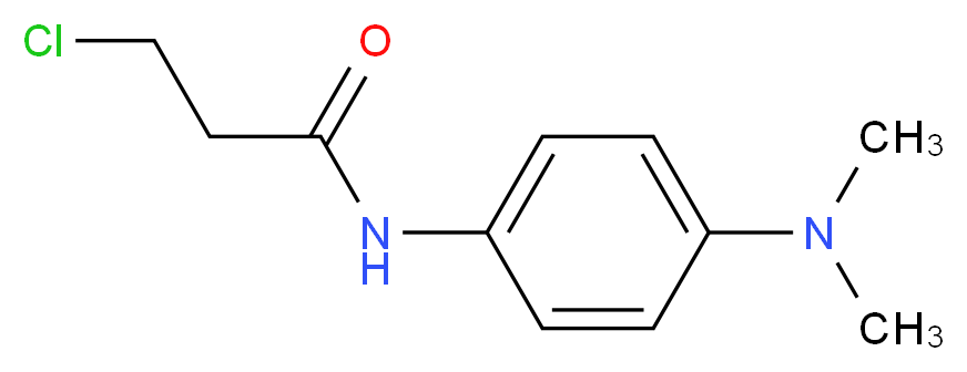 3-chloro-N-[4-(dimethylamino)phenyl]propanamide_分子结构_CAS_544667-97-2