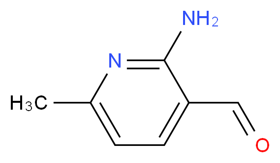 2-AMINO-6-METHYL-PYRIDINE-3-CARBALDEHYDE_分子结构_CAS_885276-99-3)