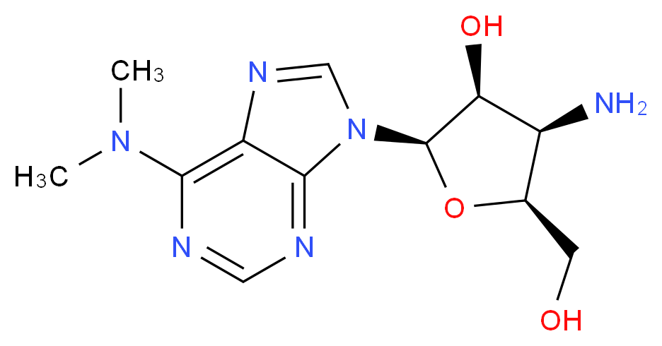 Puromycin aminonucleoside_分子结构_CAS_58-60-6)