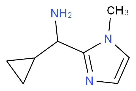 1-cyclopropyl-1-(1-methyl-1H-imidazol-2-yl)methanamine_分子结构_CAS_927986-30-9)