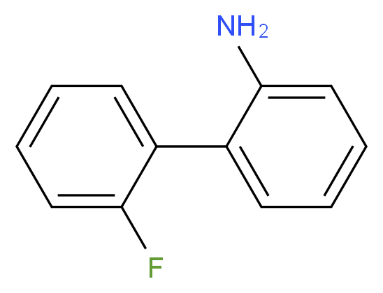 2'-Fluoro[1,1'-biphenyl]-2-amine_分子结构_CAS_)