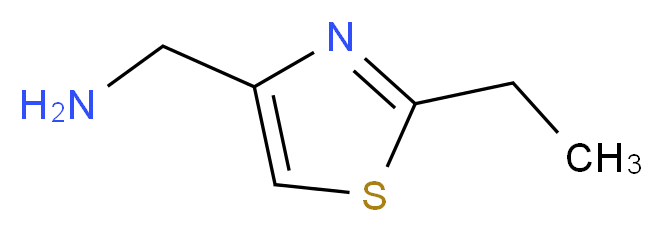 (2-ethyl-1,3-thiazol-4-yl)methanamine_分子结构_CAS_933707-20-1