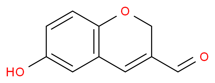 6-hydroxy-2H-chromene-3-carbaldehyde_分子结构_CAS_134822-76-7