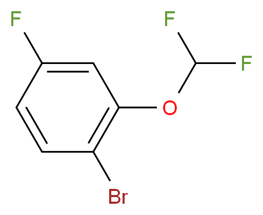 1-Bromo-2-(difluoromethoxy)-4-fluorobenzene_分子结构_CAS_954235-83-7)