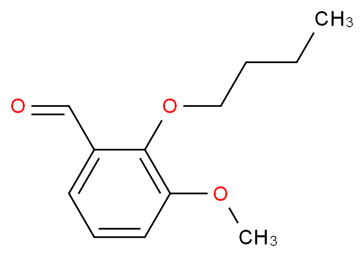 2-butoxy-3-methoxybenzaldehyde_分子结构_CAS_65712-73-4)