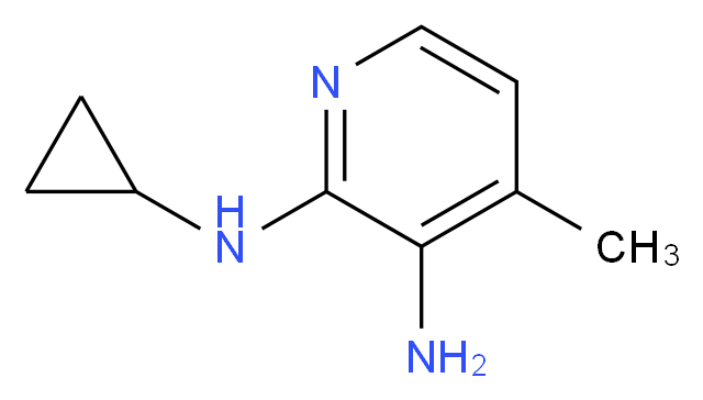 2-N-cyclopropyl-4-methylpyridine-2,3-diamine_分子结构_CAS_284686-18-6