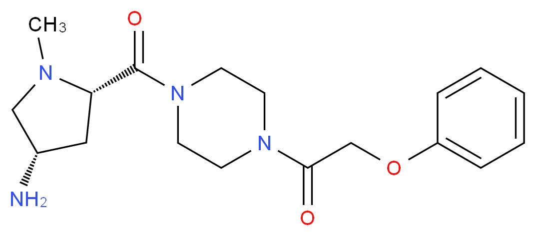 (3S,5S)-1-methyl-5-{[4-(phenoxyacetyl)piperazin-1-yl]carbonyl}pyrrolidin-3-amine_分子结构_CAS_)