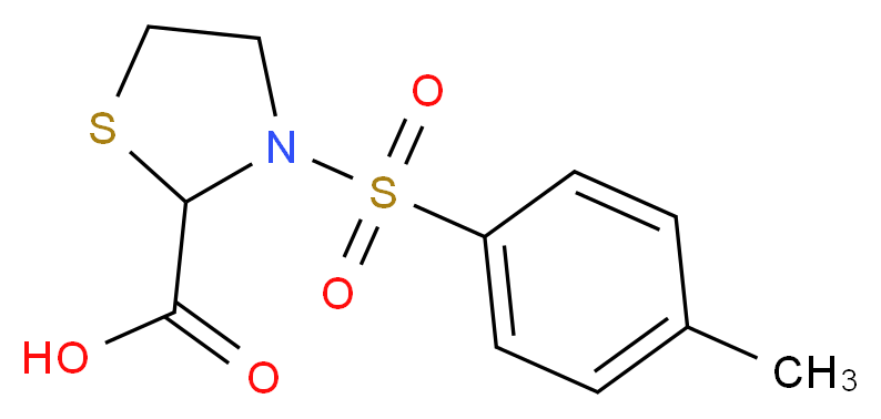 3-(Toluene-4-sulfonyl)-thiazolidine-2-carboxylic acid_分子结构_CAS_408360-05-4)