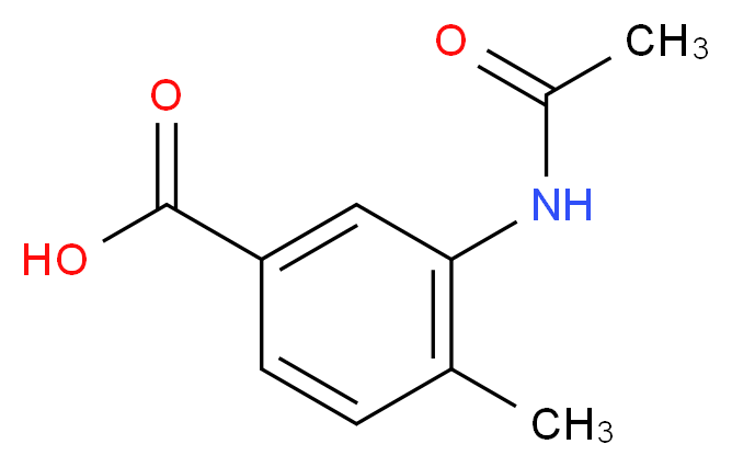 3-(acetylamino)-4-methylbenzoic acid_分子结构_CAS_6946-14-1)