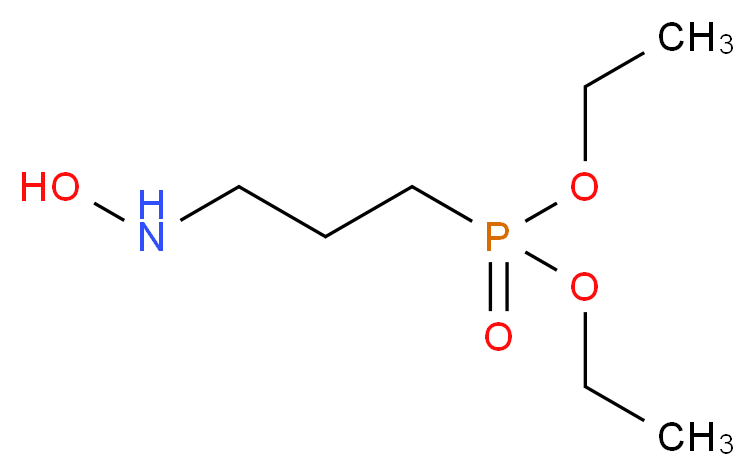 diethyl [3-(hydroxyamino)propyl]phosphonate_分子结构_CAS_66508-19-8