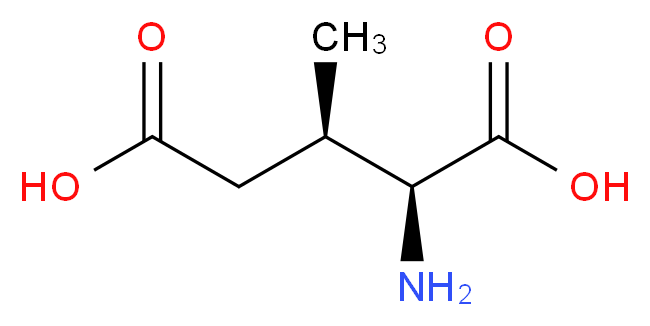 (2S,3R)-2-amino-3-methylpentanedioic acid_分子结构_CAS_63088-04-0