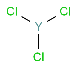 氯化钇(III)_分子结构_CAS_10361-92-9)