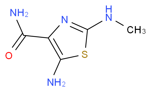 5-amino-2-(methylamino)-1,3-thiazole-4-carboxamide_分子结构_CAS_52868-71-0)