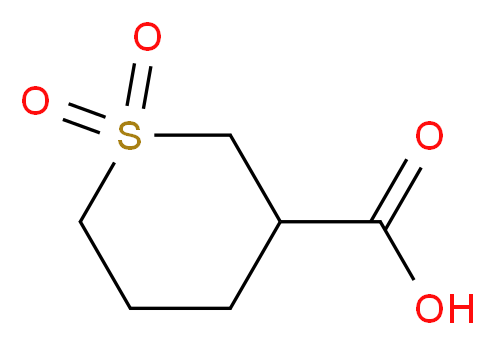 1,1-dioxo-1λ<sup>6</sup>-thiane-3-carboxylic acid_分子结构_CAS_167011-35-0