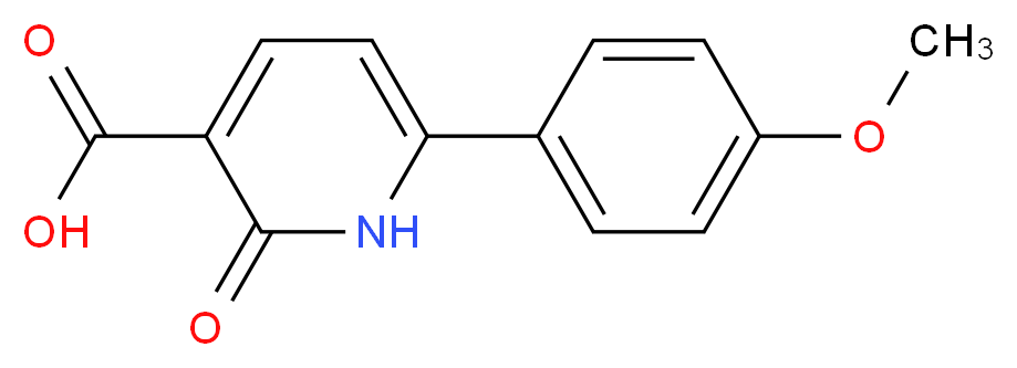 6-(4-Methoxyphenyl)-2-oxo-1,2-dihydropyridine-3-carboxylic acid_分子结构_CAS_)