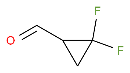 2,2-difluorocyclopropane-1-carbaldehyde_分子结构_CAS_1192109-69-5