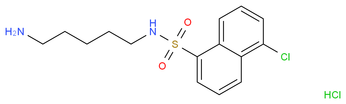 N-(5-Aminopentyl)-5-chloronaphthalene-1-sulphonamide hydrochloride_分子结构_CAS_)