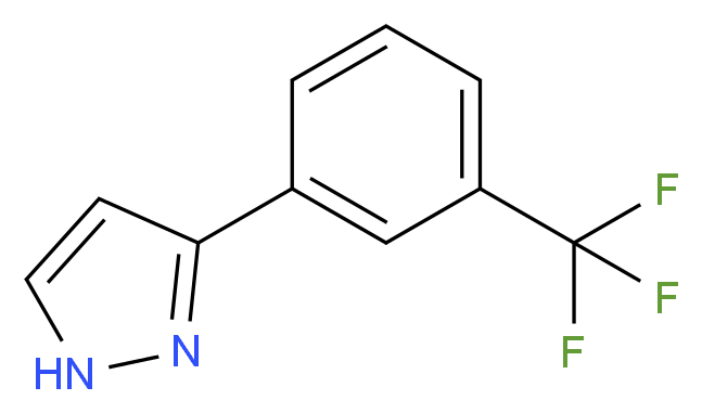 3-[3-(Trifluoromethyl)phenyl]-1H-pyrazole 97%_分子结构_CAS_)