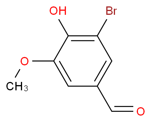 3-bromo-4-hydroxy-5-methoxybenzaldehyde_分子结构_CAS_2973-76-4