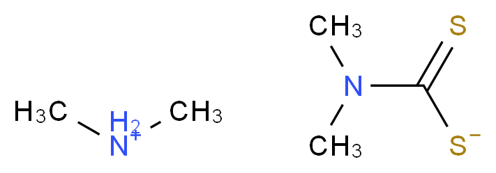 (dimethylcarbamothioyl)sulfanide; dimethylazanium_分子结构_CAS_598-64-1
