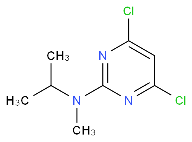 4,6-dichloro-N-methyl-N-(propan-2-yl)pyrimidin-2-amine_分子结构_CAS_1289130-76-2