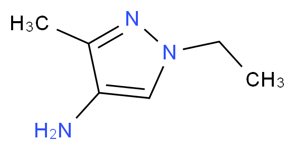 1-ethyl-3-methyl-1H-pyrazol-4-amine_分子结构_CAS_)