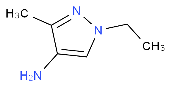 1-ethyl-3-methyl-1H-pyrazol-4-amine_分子结构_CAS_947763-34-0