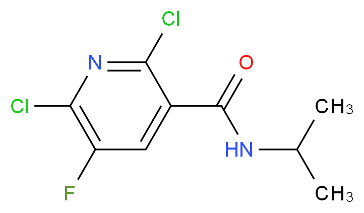 2,6-Dichloro-5-fluoro-N-isopropylnicotinamide_分子结构_CAS_680217-86-1)