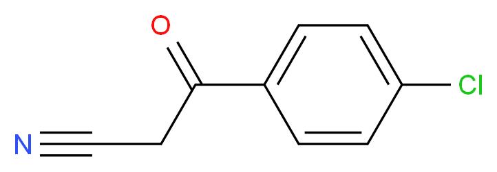 3-(4-chlorophenyl)-3-oxopropanenitrile_分子结构_CAS_4640-66-8