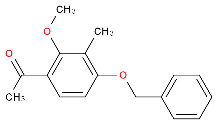 1-[4-(benzyloxy)-2-methoxy-3-methylphenyl]ethan-1-one_分子结构_CAS_118824-96-7