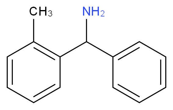 (2-methylphenyl)(phenyl)methanamine_分子结构_CAS_2936-62-1