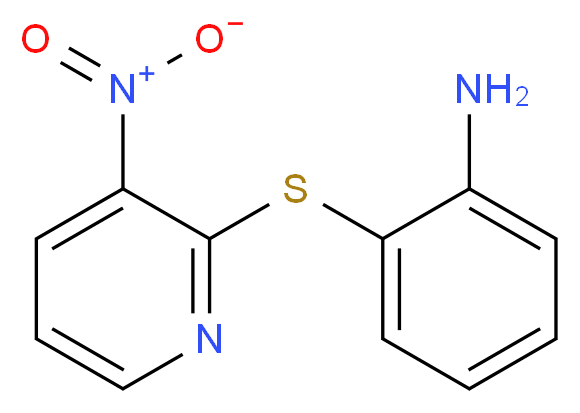 2-[(3-Nitro-2-pyridinyl)sulfanyl]aniline_分子结构_CAS_92316-06-8)