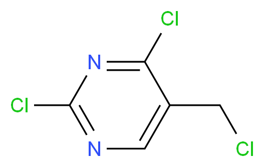 2,4-Dichloro-5-(chloromethyl)pyrimidine_分子结构_CAS_7627-38-5)