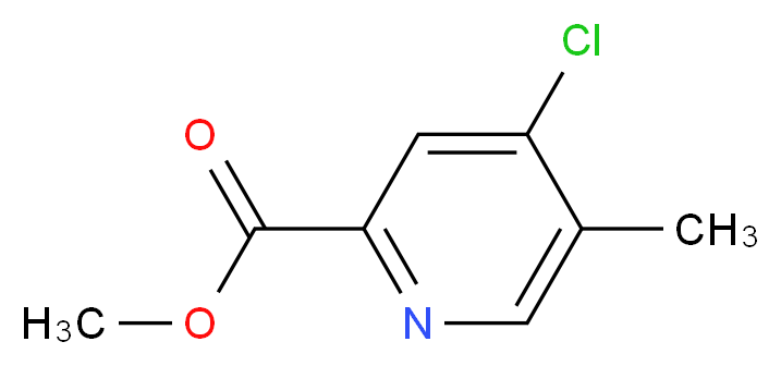 Methyl 4-chloro-5-methylpicolinate_分子结构_CAS_1104455-41-5)