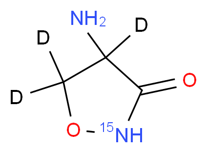 4-amino(4,5,5-<sup>2</sup>H<sub>3</sub>,2-<sup>1</sup><sup>5</sup>N)-1,2-oxazolidin-3-one_分子结构_CAS_1219176-26-7