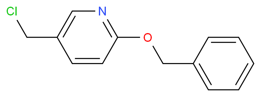 2-(benzyloxy)-5-(chloromethyl)pyridine_分子结构_CAS_202595-67-3