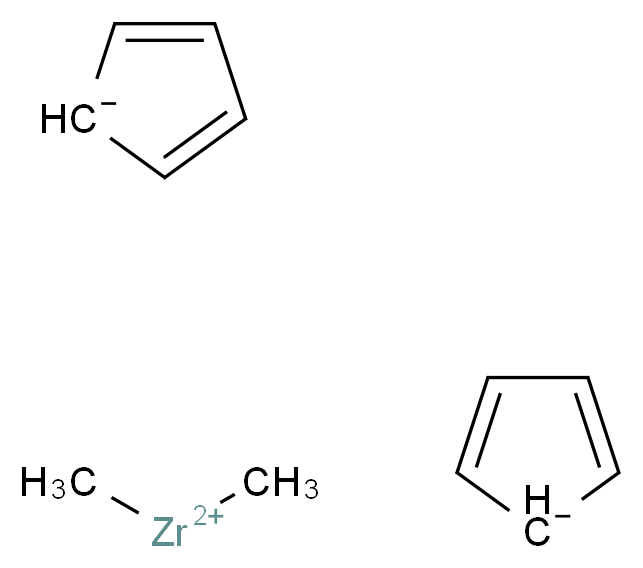 bis(cyclopenta-2,4-dien-1-ide); dimethylzirconiumbis(ylium)_分子结构_CAS_12636-72-5