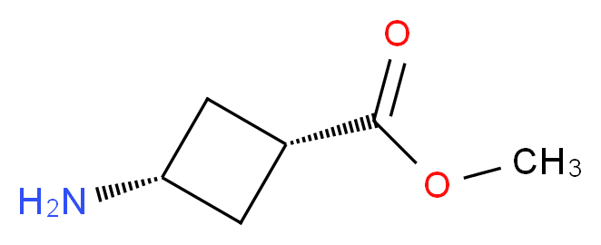 methyl cis-3-aminocyclobutanecarboxylate_分子结构_CAS_1212823-38-5)